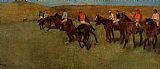 Edgar Degas Wall Art - At the Races - Before the Start